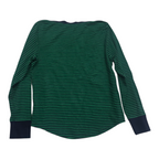 Playera Ralph Lauren Extra Grande Verde/azul Manga Larga
