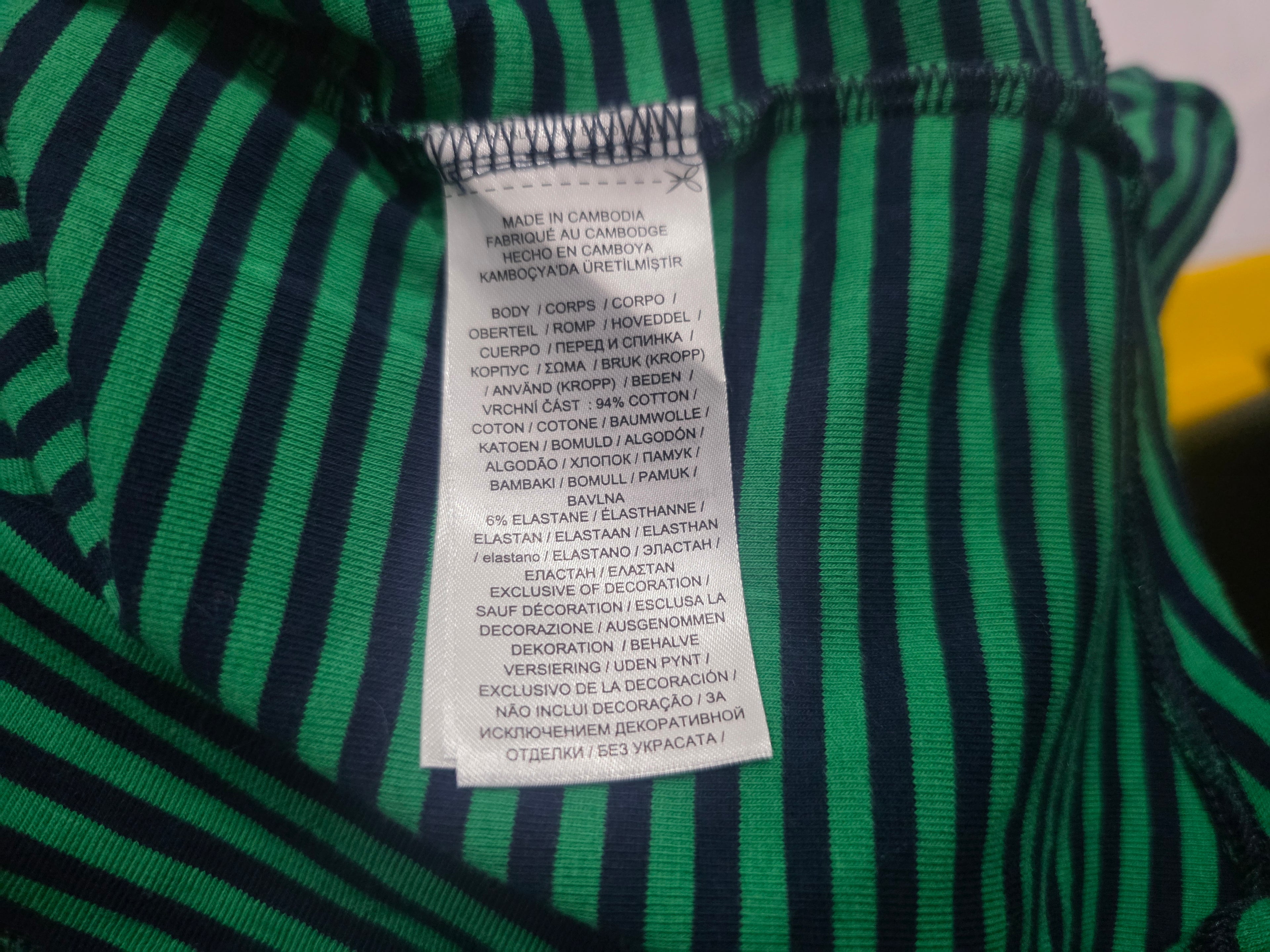 Playera Ralph Lauren Extra Grande Verde/azul Manga Larga