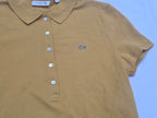 Playera Lacoste Talla 42 Grande Mujer Mostaza Cuello Polo