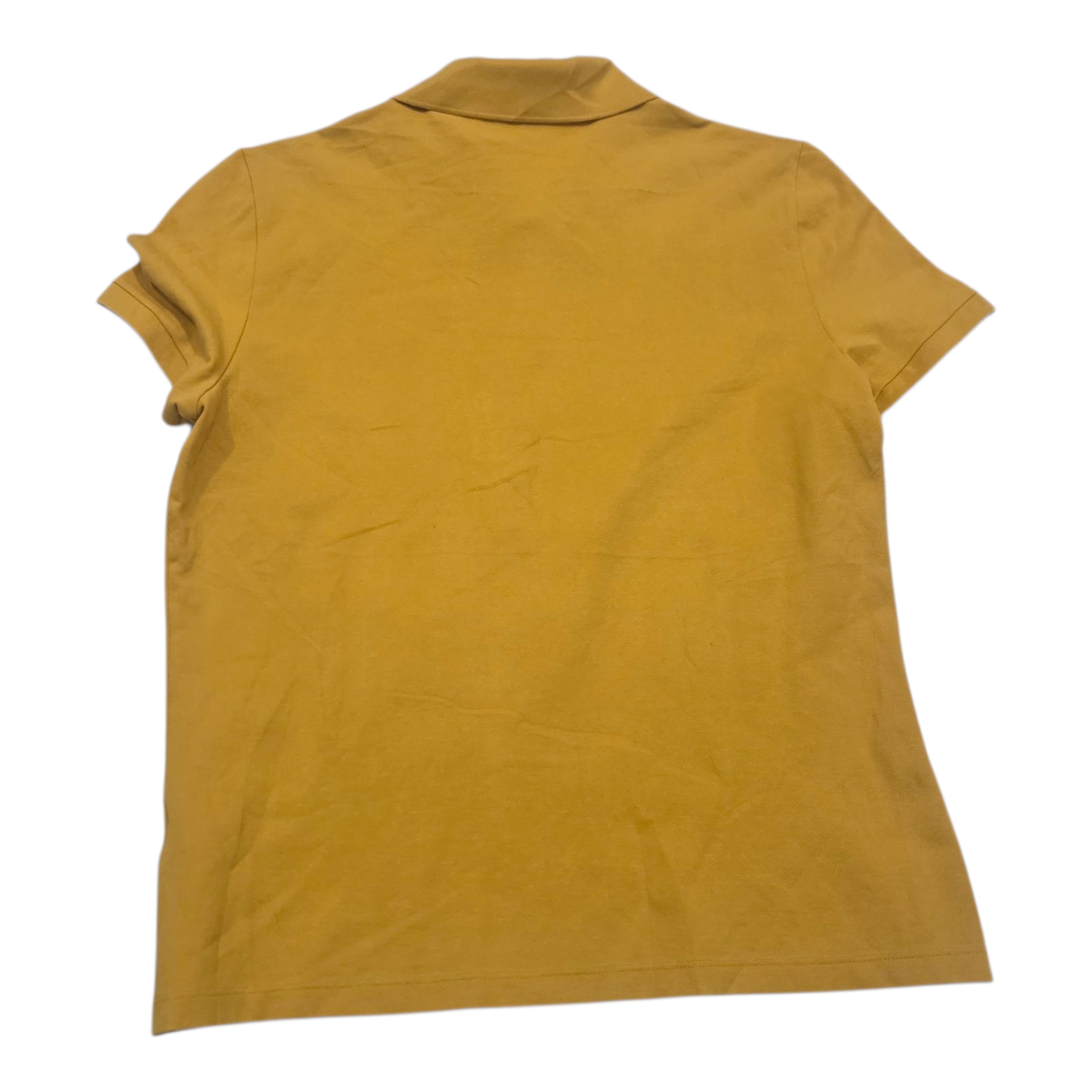 Playera Lacoste Talla 42 Grande Mujer Mostaza Cuello Polo