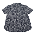 Camisa Tommy Hilfiger Floreada Azul/blanco Talla Xxl Mujer