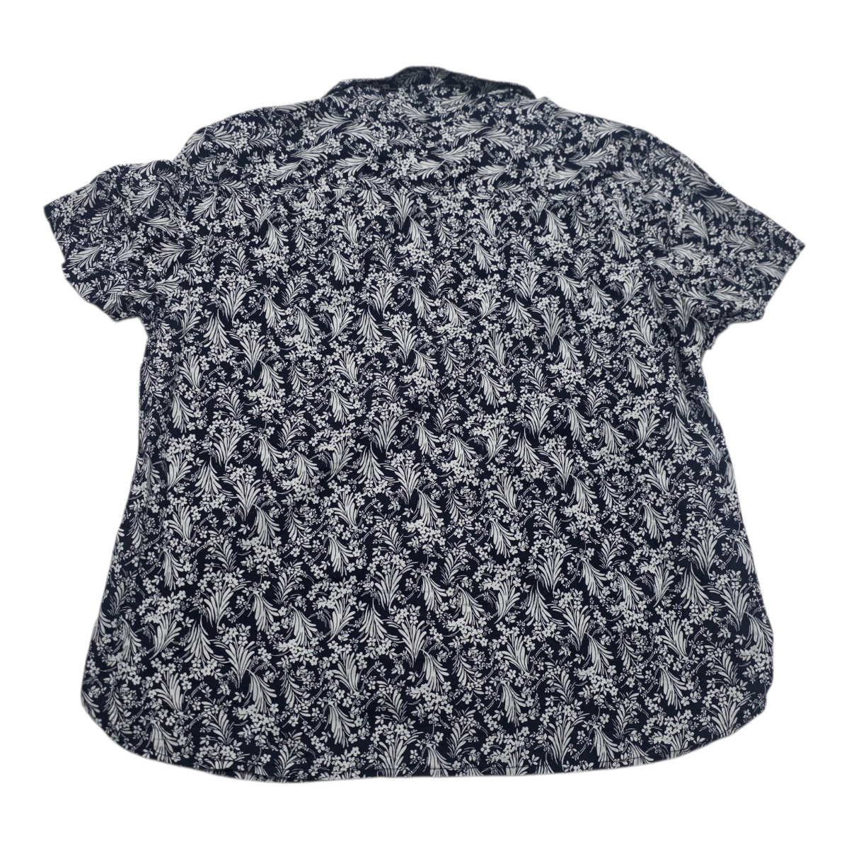 Camisa Tommy Hilfiger Floreada Azul/blanco Talla Xxl Mujer