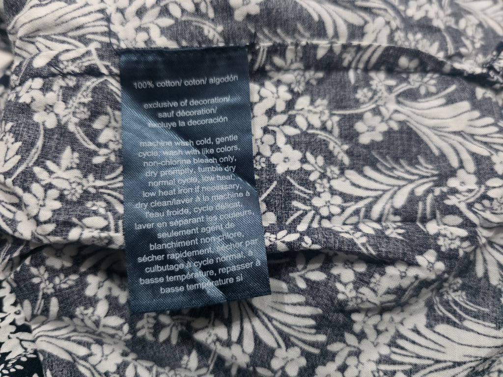 Camisa Tommy Hilfiger Floreada Azul/blanco Talla Xxl Mujer