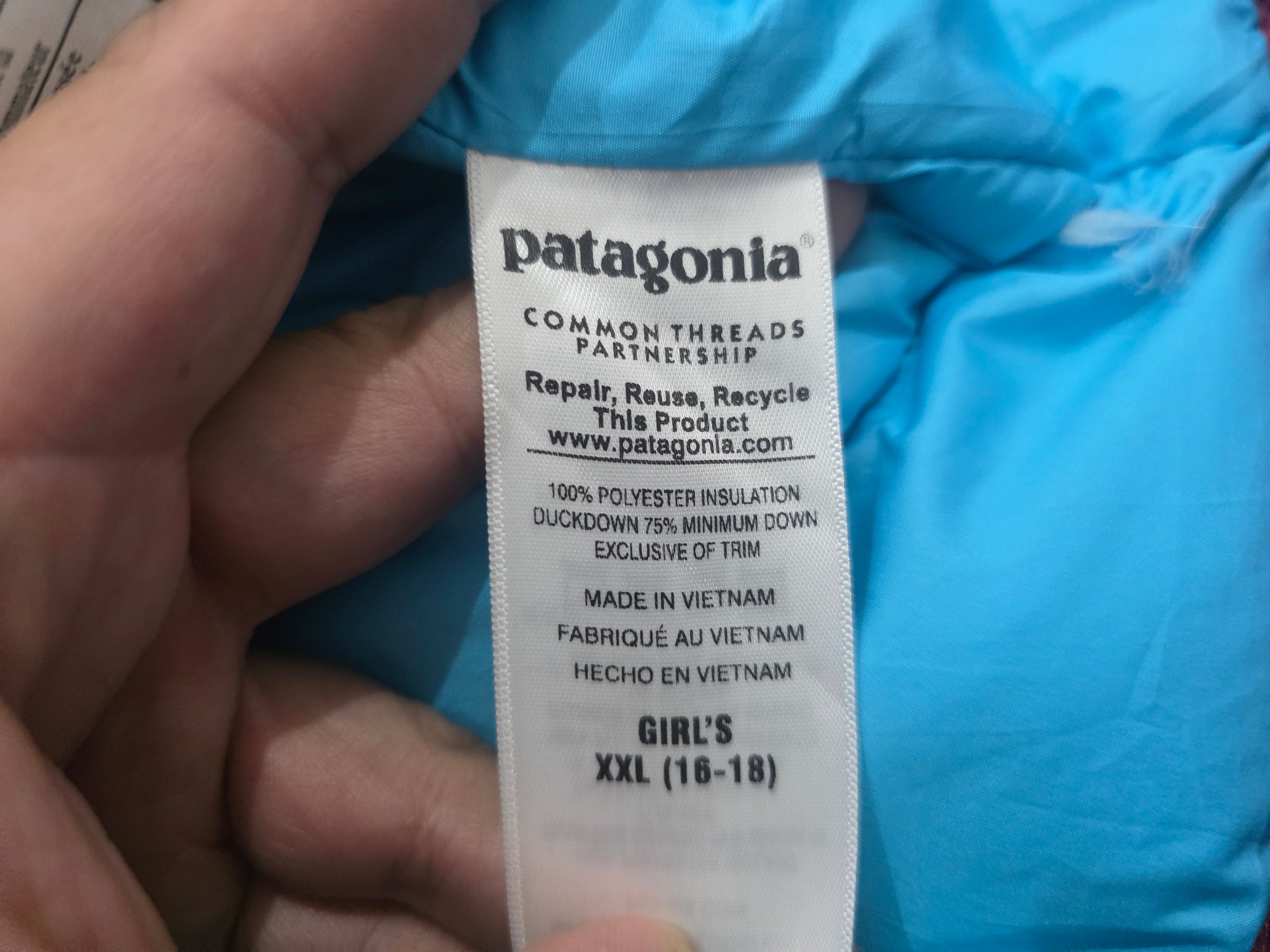 Chaleco Patagonia Talla Xxl Mujeradolescente Rosa