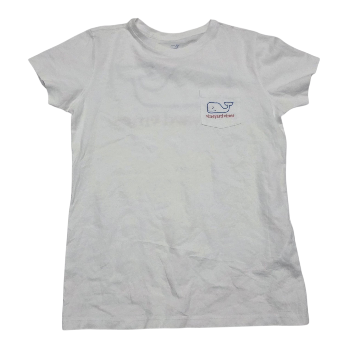 Playera Vineyard Vines Mujer Extra Chica Blanco Manga Corta