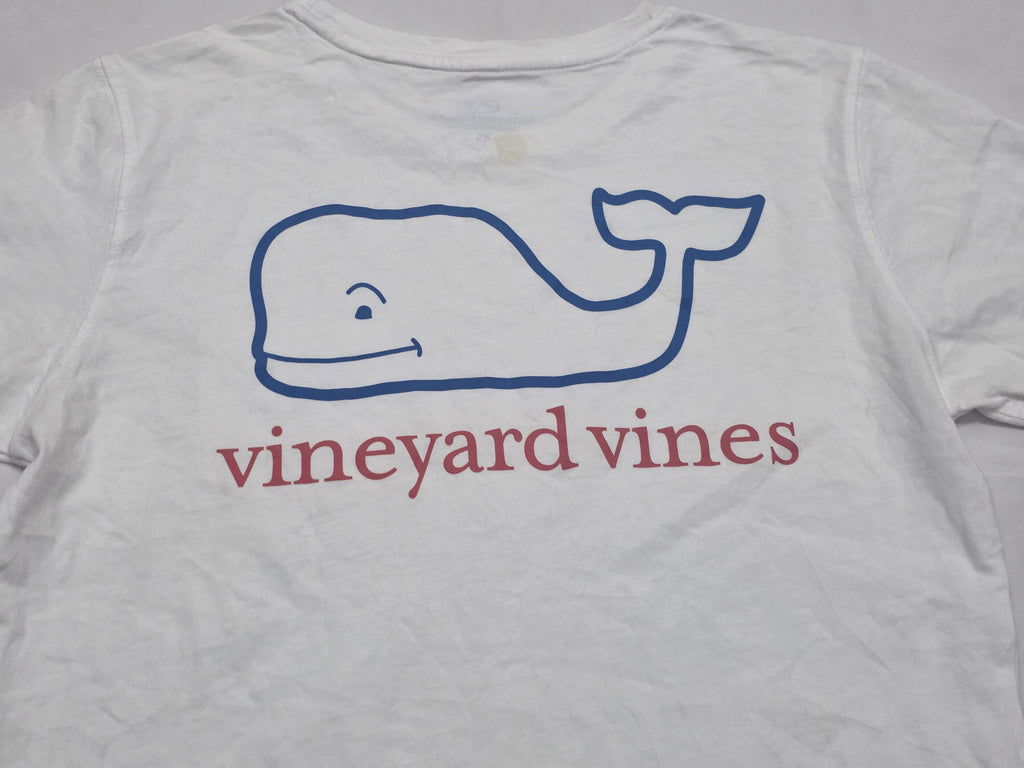 Playera Vineyard Vines Mujer Extra Chica Blanco Manga Corta
