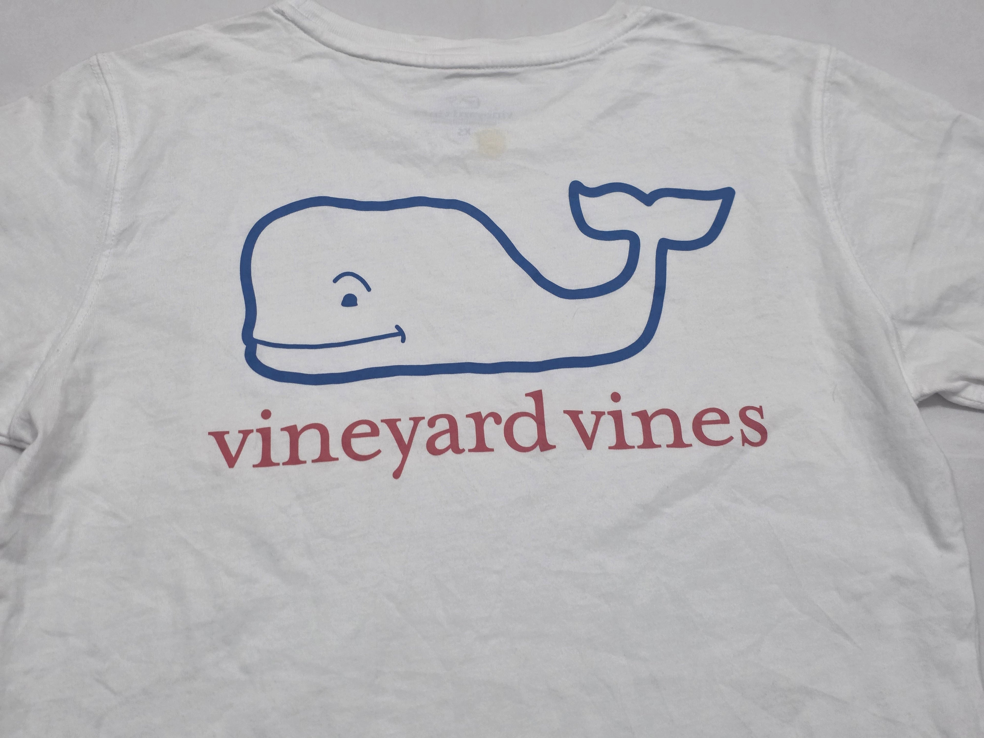 Playera Vineyard Vines Mujer Extra Chica Blanco Manga Corta