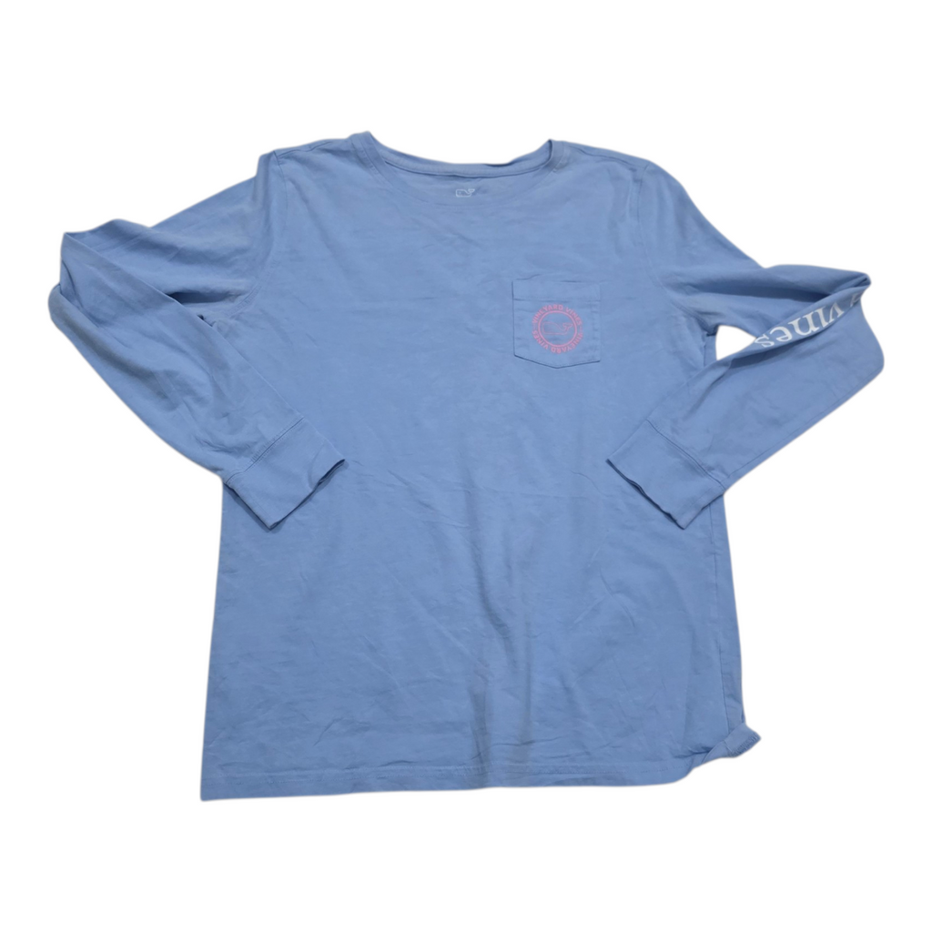 Playera Vineyard Vines Mujer Extra Chica Azul Manga Larga