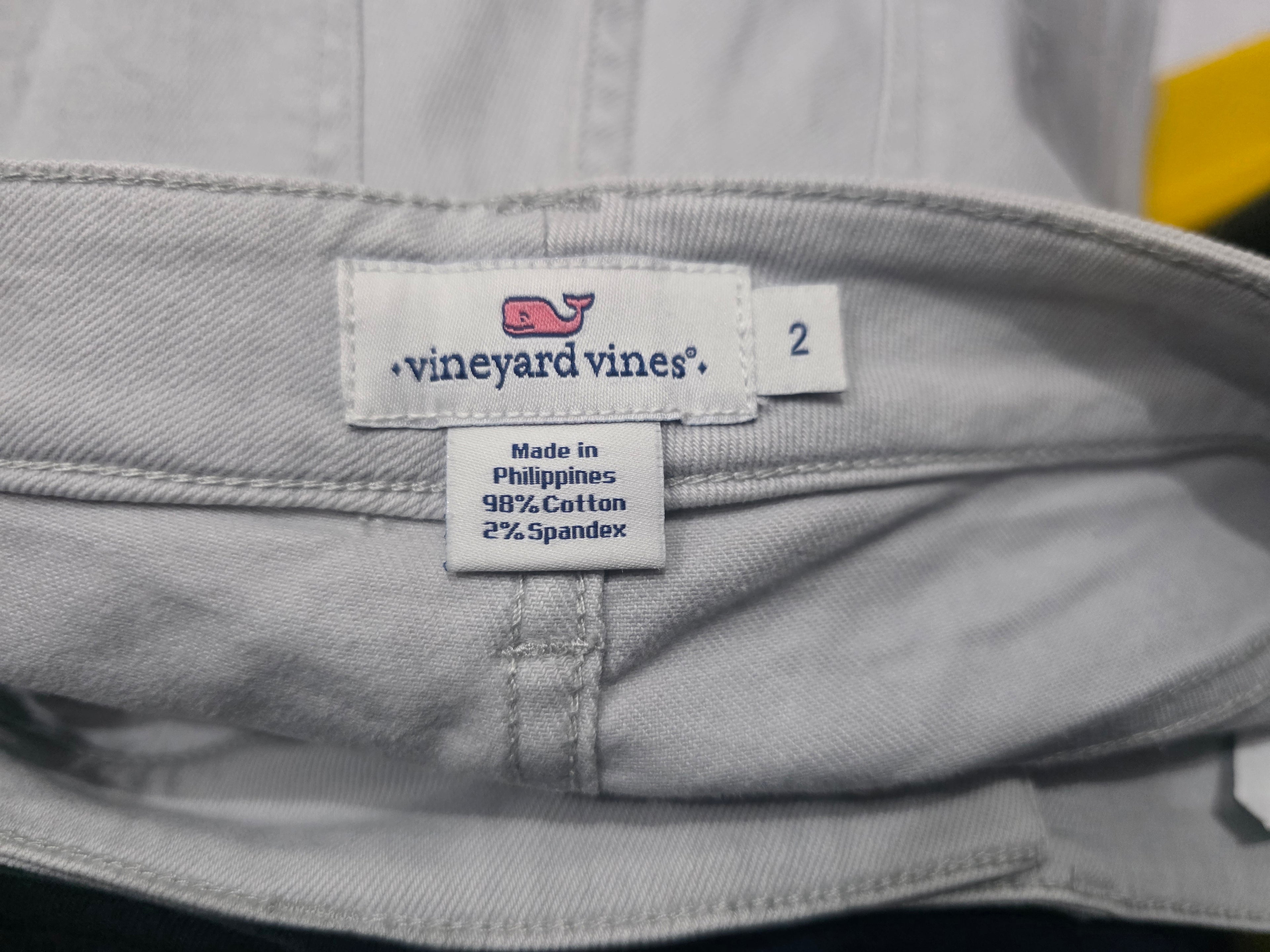 Pantalon Vineyard Vines Talla 2 Color Gris De Mujer