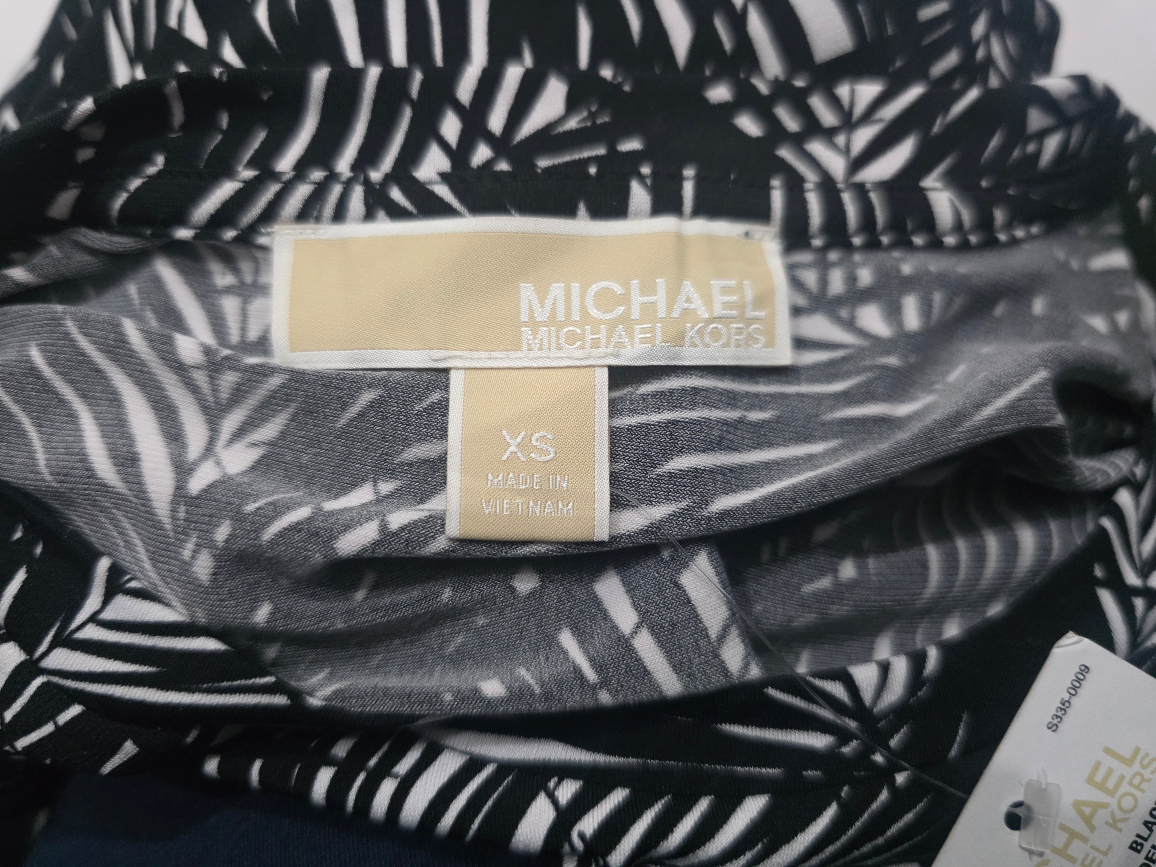 Vestido Michael Kors Mujer Extra Chica Negroblanco Larga