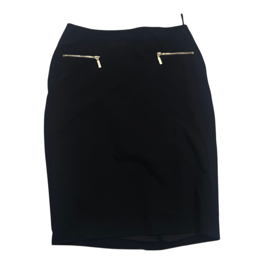 Falda Con Cierres Tommy Hilfiger Mujer Talla 2 Color Negro