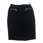 Falda Con Cierres Tommy Hilfiger Mujer Talla 2 Color Negro