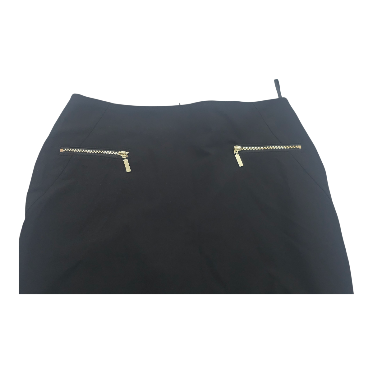 Falda Con Cierres Tommy Hilfiger Mujer Talla 2 Color Negro