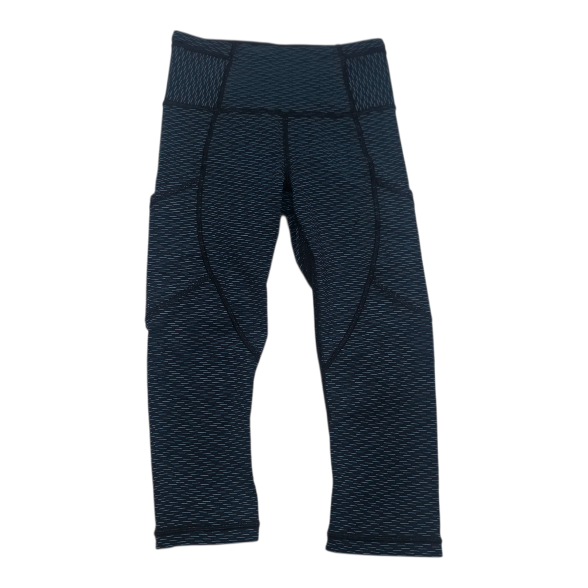 Legging Lululemon De Mujer Talla 2 Color Azul Con Negro