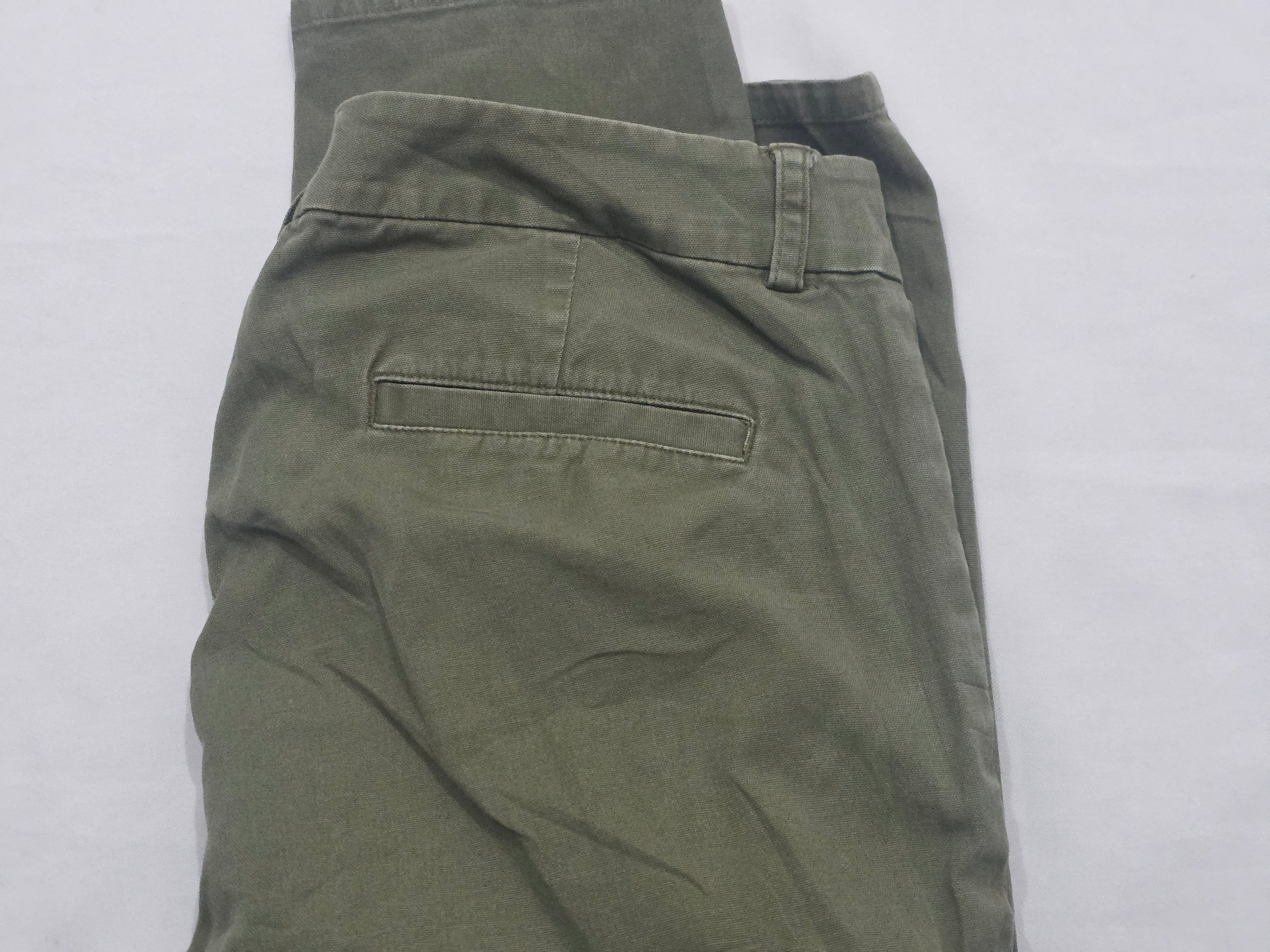 Pantalon Ralph Lauren Mujer Talla 4 Petite Color Verde Opaco