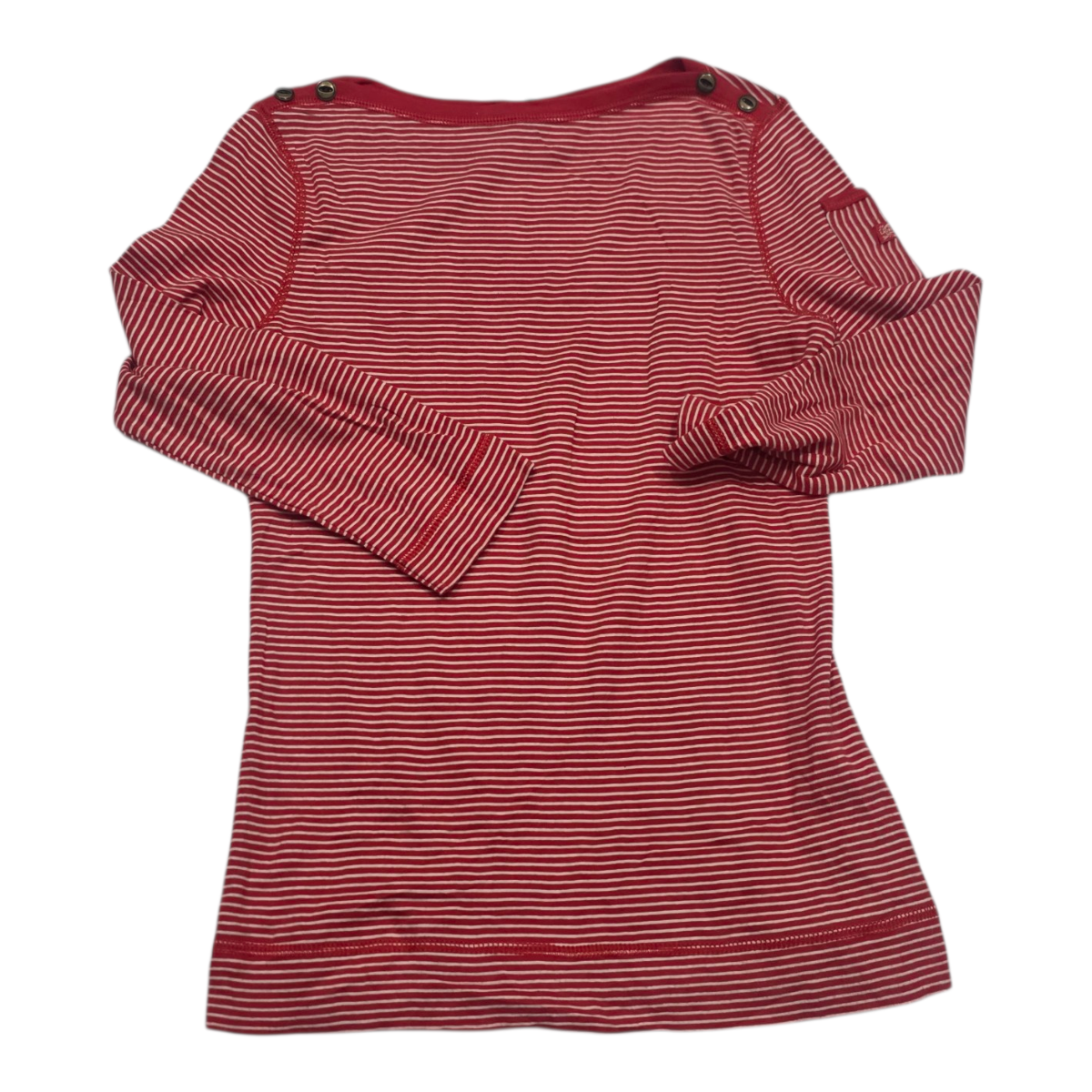 Playera Ralph Lauren Mujer Chica Color Coral Manga 3/4