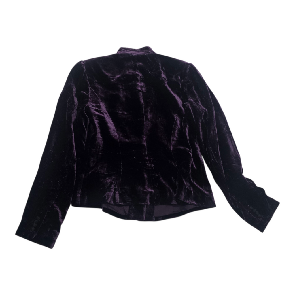 Blazer De Terciopelo Ralph Lauren Color Morado Mujer Talla 6