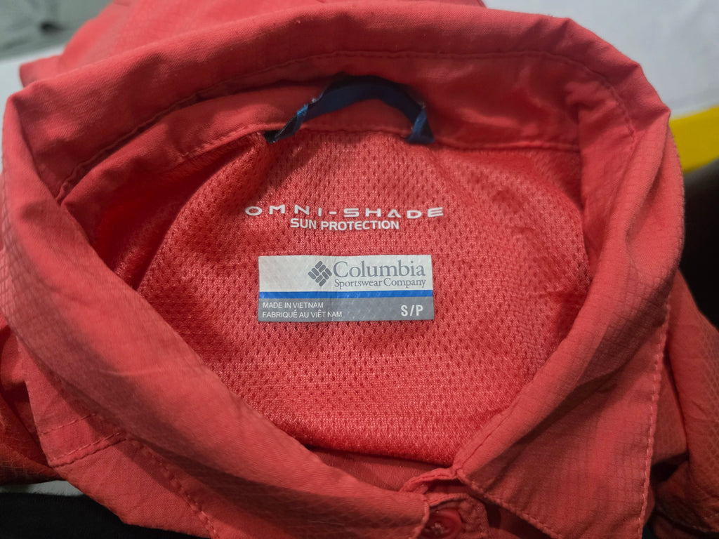 Camisa Columbia Omnishade Sun Protection Mujer Chica Coral