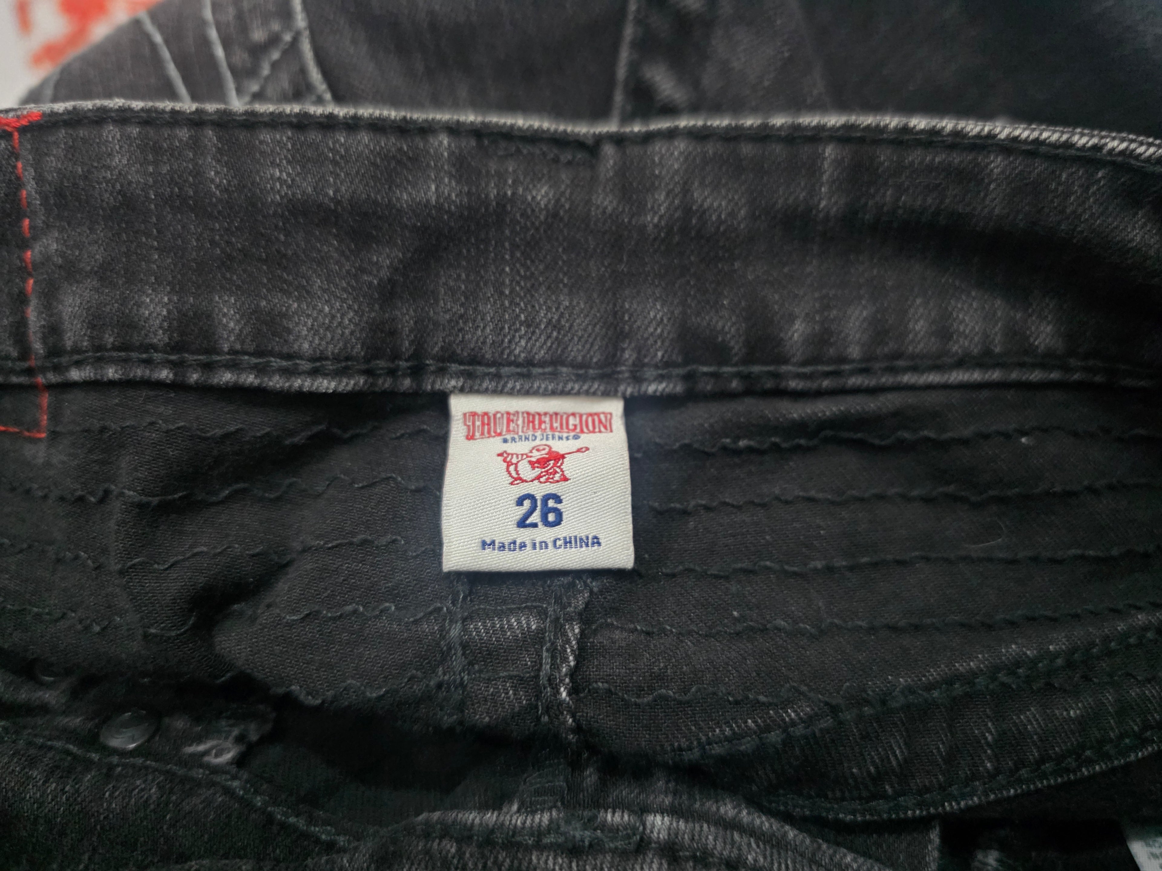 Pantalon True Religionmujer Talla 25 Color Gris Super Skinny