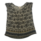 Blusa Michael Kors Mujer Talla Chica Color Verde Con Figuras