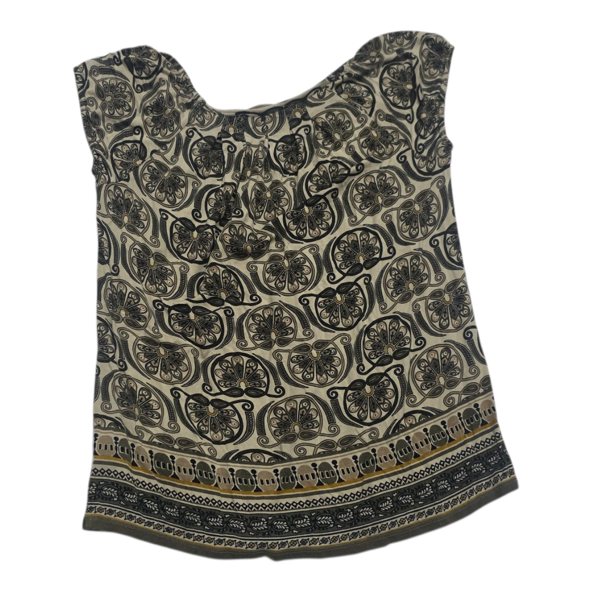 Blusa Michael Kors Mujer Talla Chica Color Verde Con Figuras