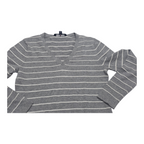 Sueter Tommy Hilfiger Mujer Chica Color Plateado Con Lineas