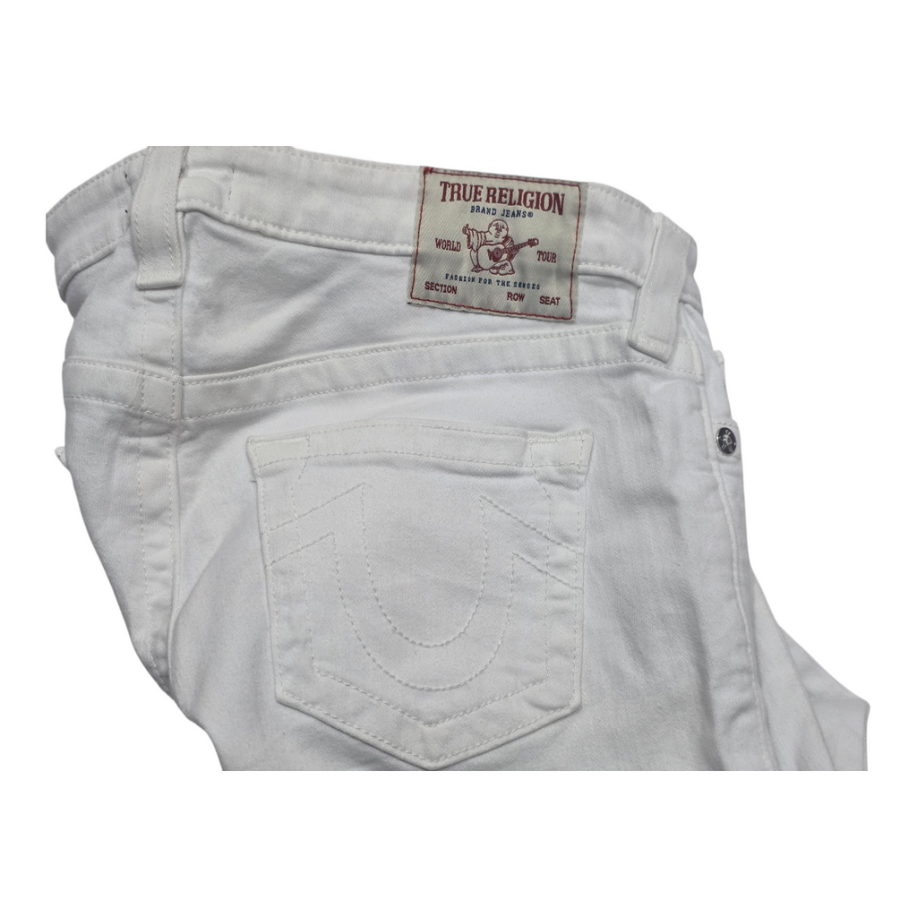 Pantalon True Religion Talla 26 Jennie Curvy Mid Rise Blanco