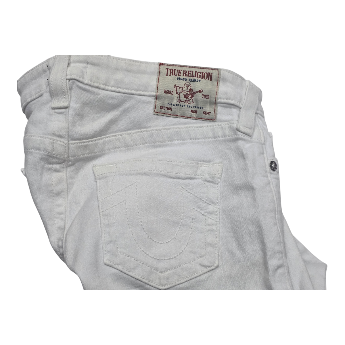 Pantalon True Religion Talla 26 Jennie Curvy Mid Rise Blanco