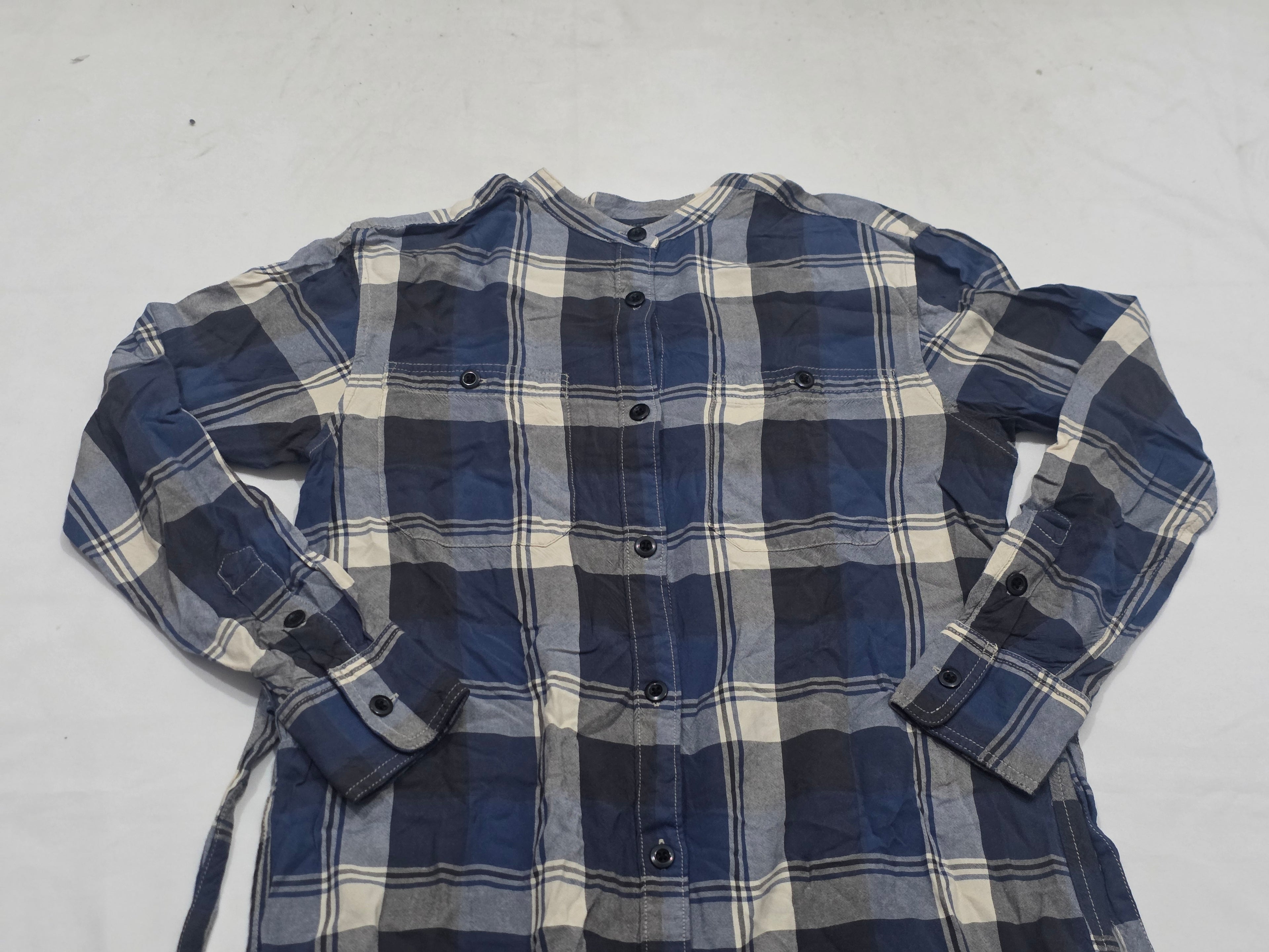 Vestido Ralph Lauren Denim And Supply Azul Cuadros Mao
