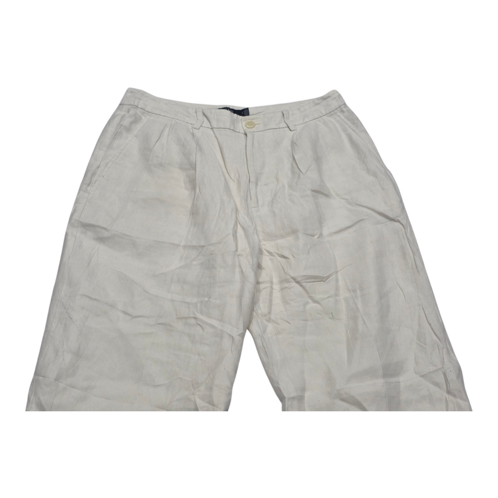 Pantalon Ralph Lauren De Mujer Talla 8 Color Beige De Lino