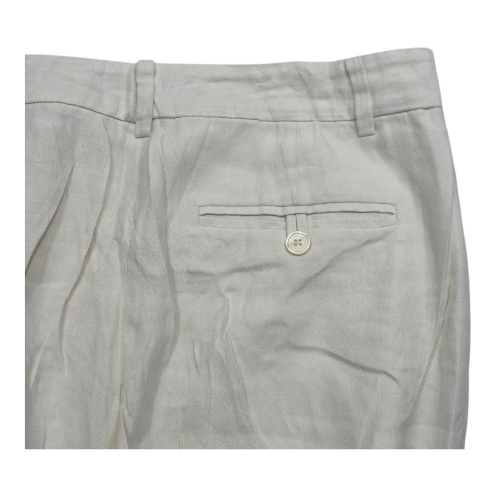 Pantalon Ralph Lauren De Mujer Talla 8 Color Beige De Lino