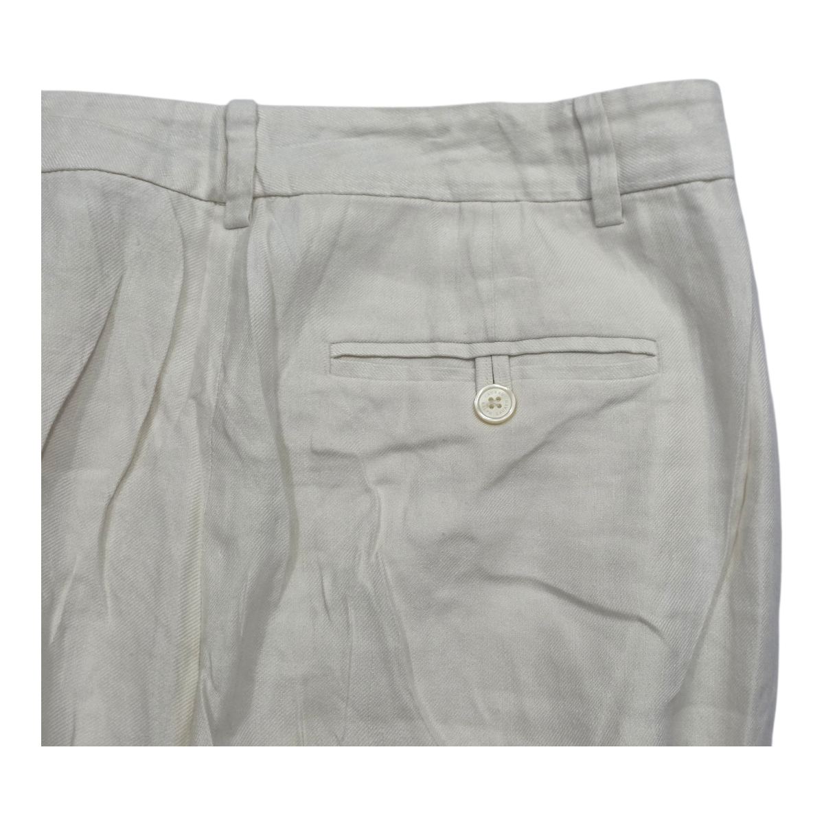Pantalon Ralph Lauren De Mujer Talla 8 Color Beige De Lino