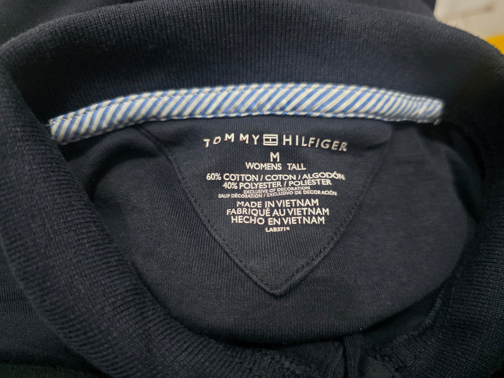 Playera Tommy Hilfiger De Mujer Tall Mediana Azul Marino