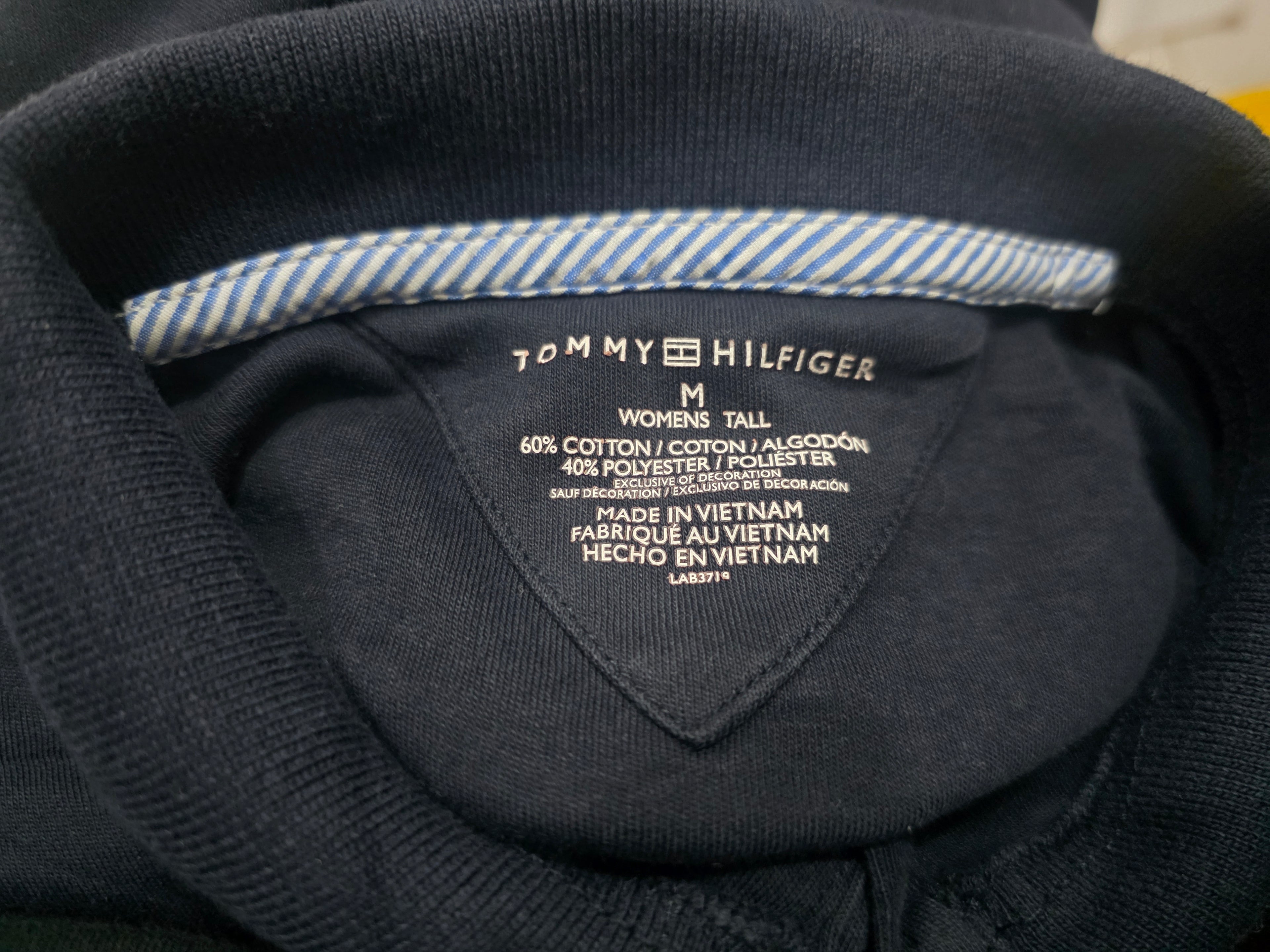 Playera Tommy Hilfiger De Mujer Tall Mediana Azul Marino