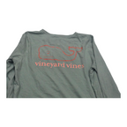 Playera Vineyard Vines Mujer Mediana Verde Opaco Manga Larga
