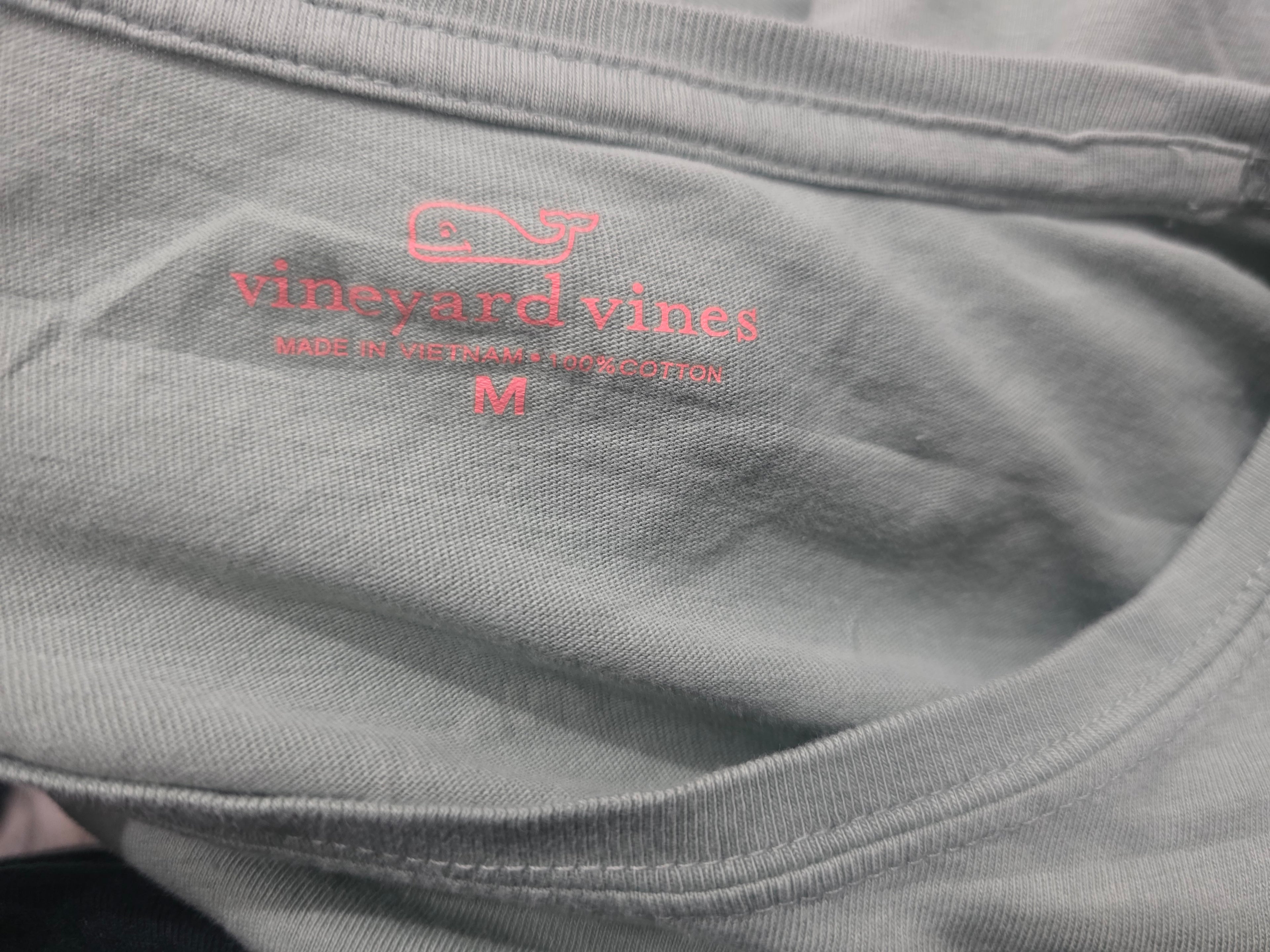 Playera Vineyard Vines Mujer Mediana Verde Opaco Manga Larga