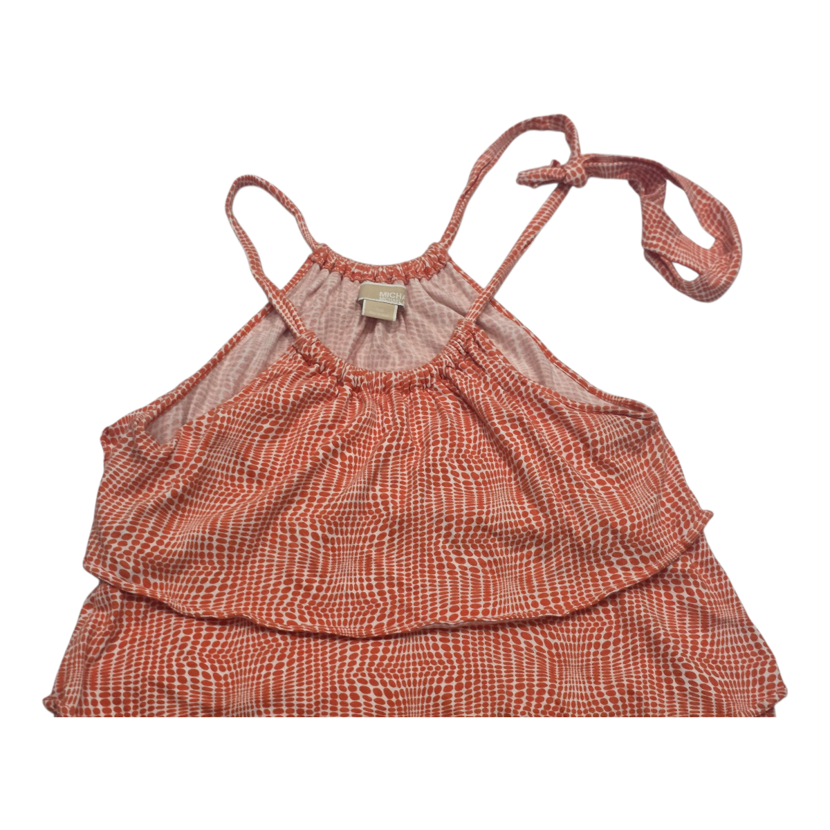 Blusa Halter Michael Kors Color Naranja De Mujer