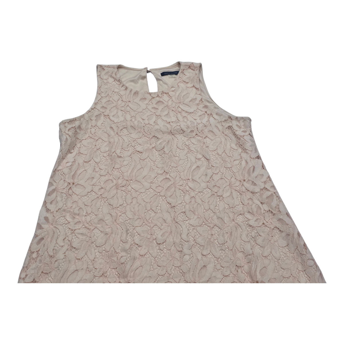 Vestido Tommy Hilfiger De Mujer Talla 8 De Encaje Rosa Claro