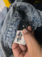 Camisa Harley Davidson De Mujer Talla Mediana De Mezclilla