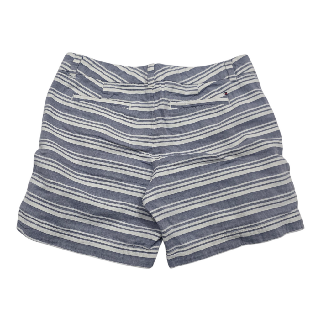 Short Tommy Hilfiger De Mujer Talla 8 Azul Con Lineas