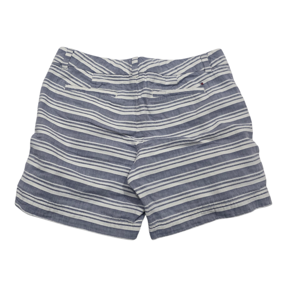 Short Tommy Hilfiger De Mujer Talla 8 Azul Con Lineas