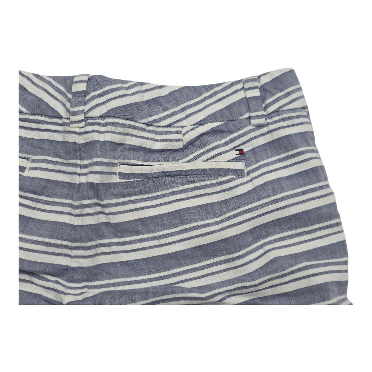 Short Tommy Hilfiger De Mujer Talla 8 Azul Con Lineas