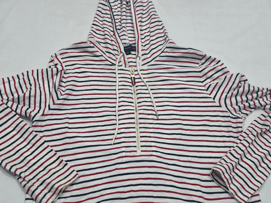 Sudadera Ligera Tommy Hilfiger De Mujer Grande Rayada