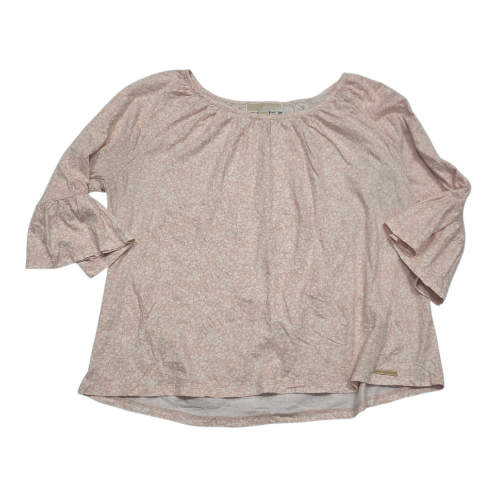 Blusa Michael Kors De Mujer Talla Grande Rosa Claro Floreada