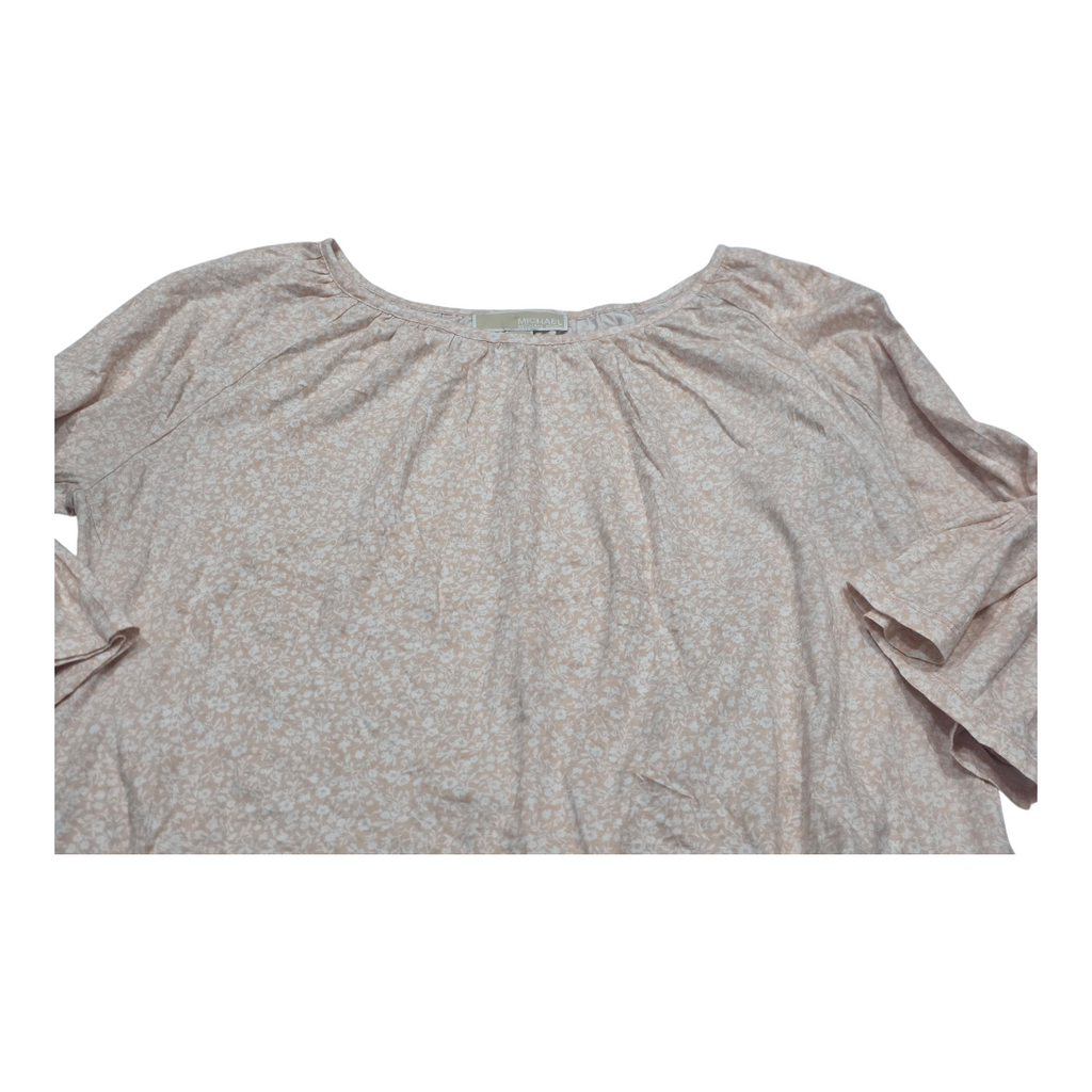Blusa Michael Kors De Mujer Talla Grande Rosa Claro Floreada