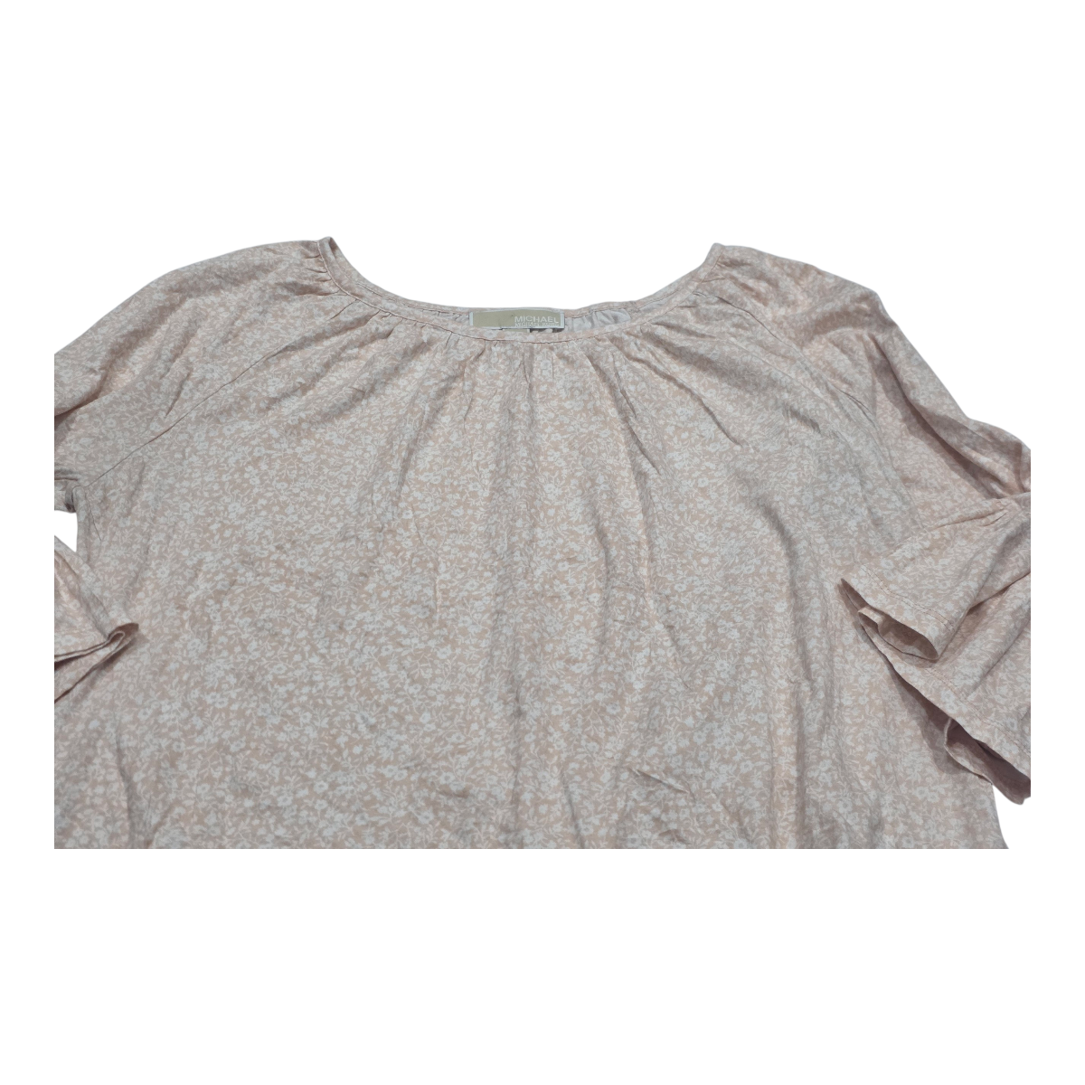 Blusa Michael Kors De Mujer Talla Grande Rosa Claro Floreada