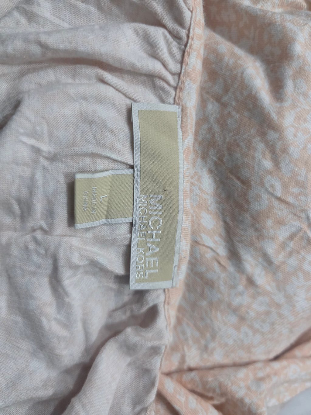 Blusa Michael Kors De Mujer Talla Grande Rosa Claro Floreada