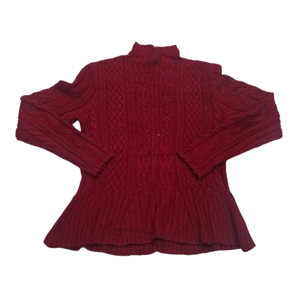 Sueter Ralph Laurenmujer Talla Grande Color Rojo Cuello Alto