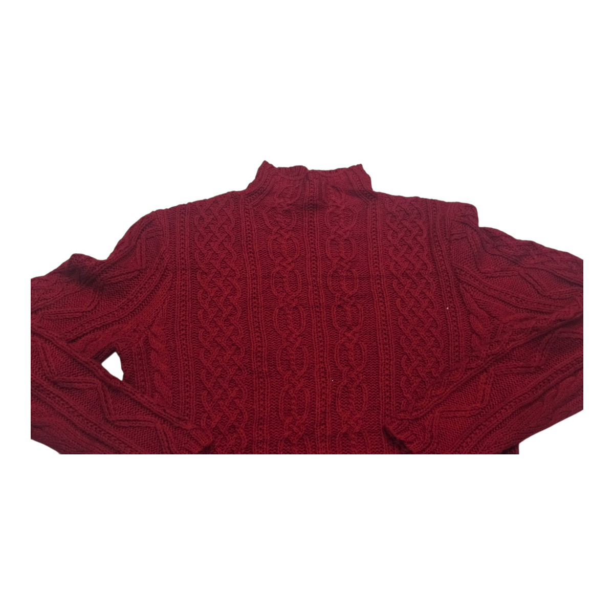Sueter Ralph Laurenmujer Talla Grande Color Rojo Cuello Alto