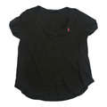 Playera Polo Ralph Lauren Grande Mujer Color Negro Poni Rojo